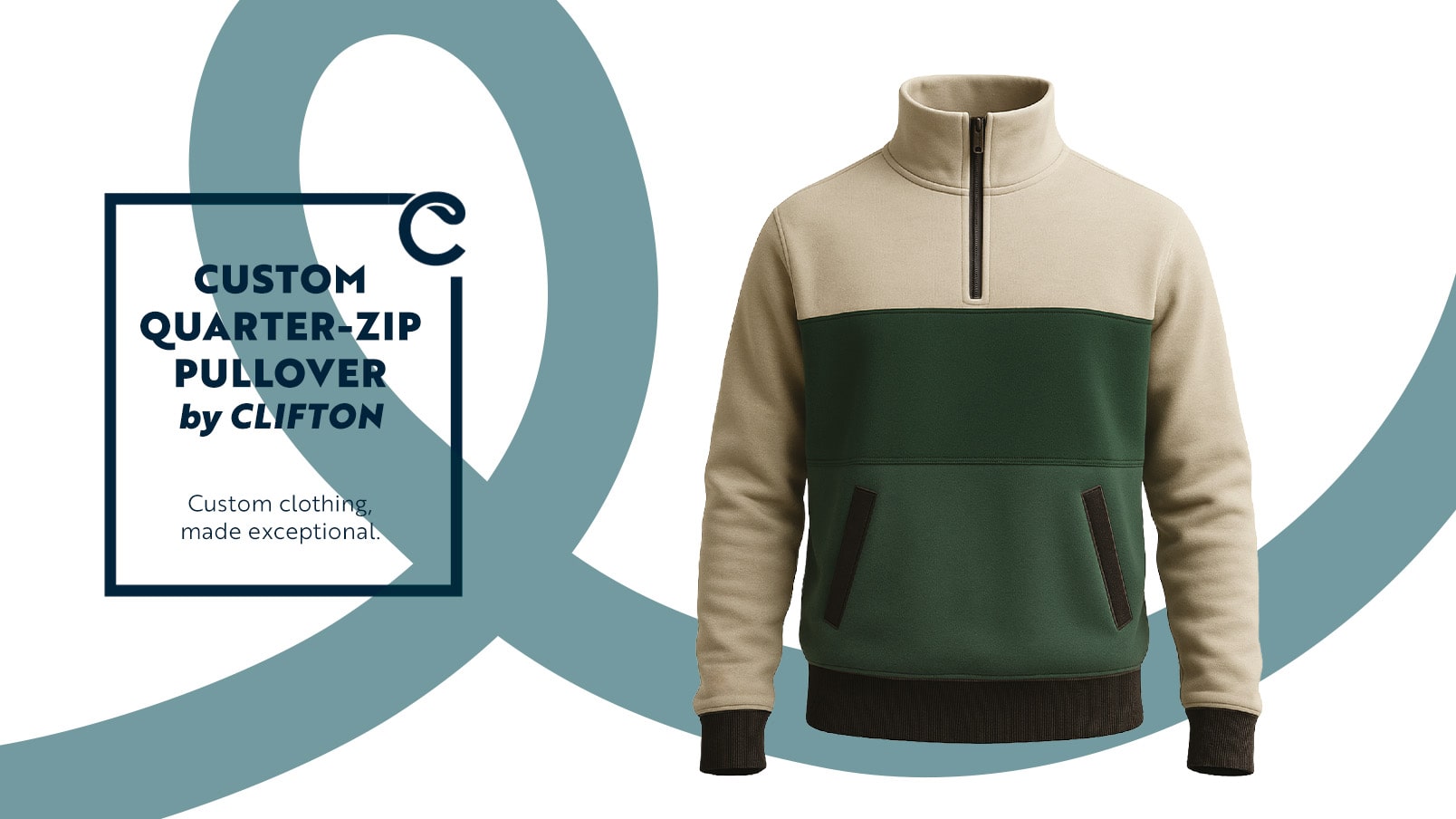 CLIFTON Mayfair Custom Cotton Quarter-Zip